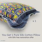 Golden Sofa Bedding GSB 100% Pure Kapok (Silk Cotton) Pillow 27 x 17 Inch, Ilavam Panju/Semal Cotton Pillow for Sleepin, Natural