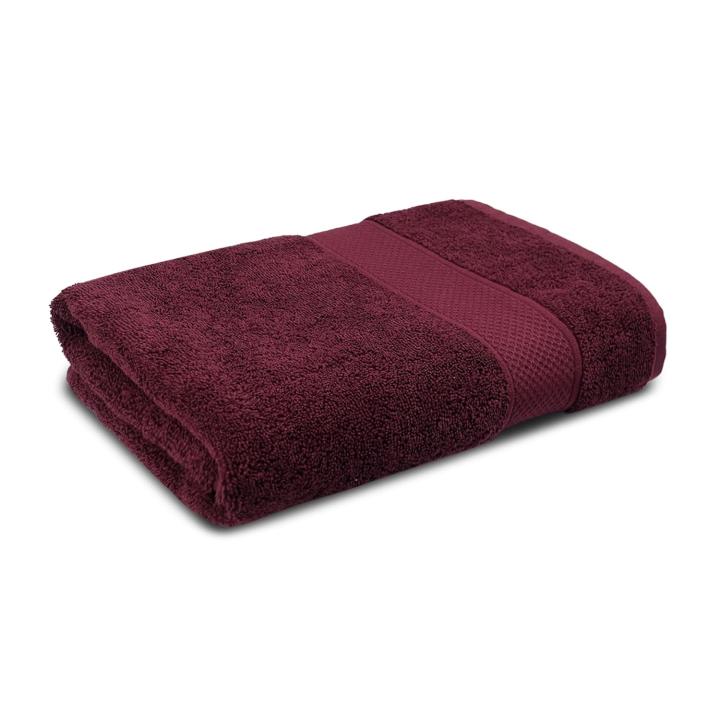 100% Cotton Towels for Bath | Towels for Bath Large Size | Trident Bath Towel - Soft & Absorbent | 450 GSM | 1 Piece Bath Towel for Men/Women | Urban Comfort | 70 cms x 140 cms - Wine Red